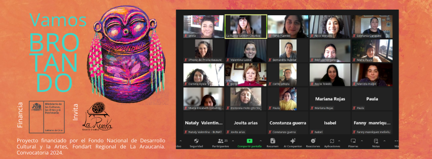 Ya comenzó Vamos Brotando! Curso gratuito de gestión cultural dirigido a mujeres artesanas de Temuco y Padre las&nbsp;Casas