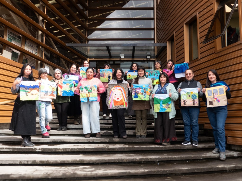 Con taller de arpilleras en Villarrica comenzó formación en textil dirigida a artesanas de La Araucanía